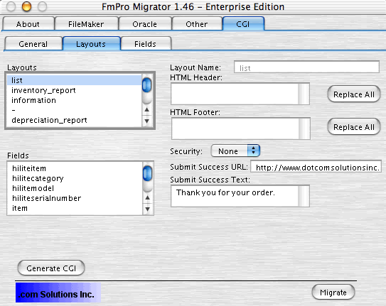 FmPro Migrator CGI Layouts Folder tab - 26K