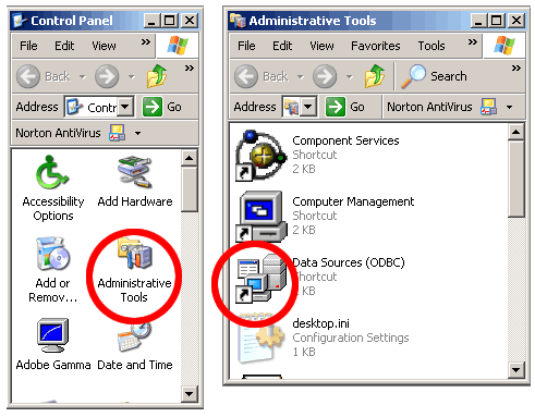 Figure 3 - Data Sources Control Panel