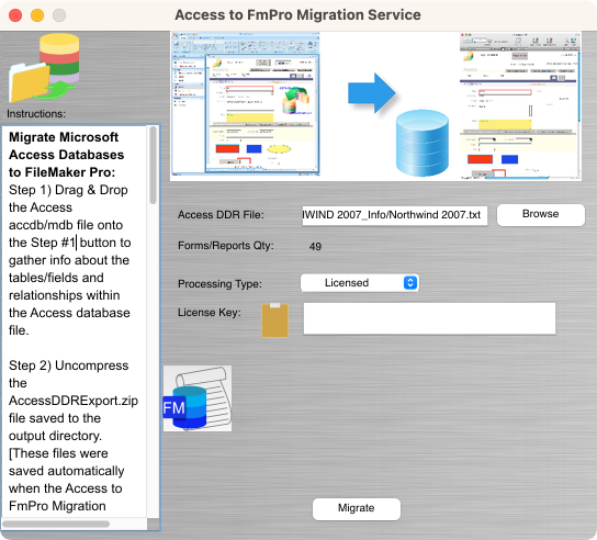 Access to FmPro Migration screenshot