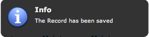 Gritter Info Dialog - Saved Record