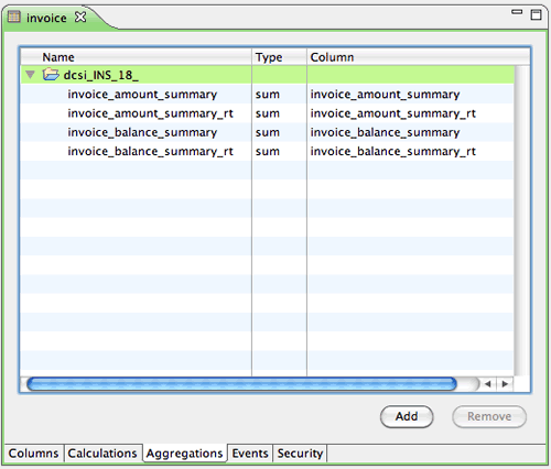 Servoy Aggregations