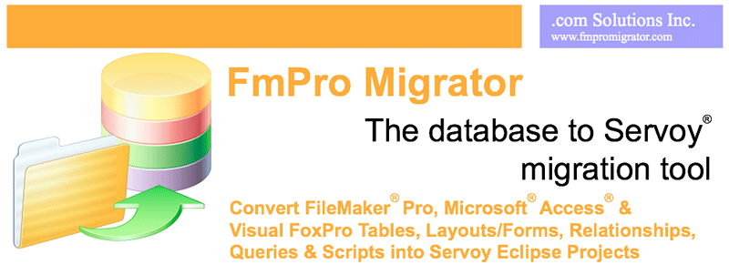 FileMaker and Microsoft Access to Servoy Migration Graphic